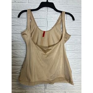 Spanx open bust camisole shaping tank undercut tan nude womens size XL shapewear